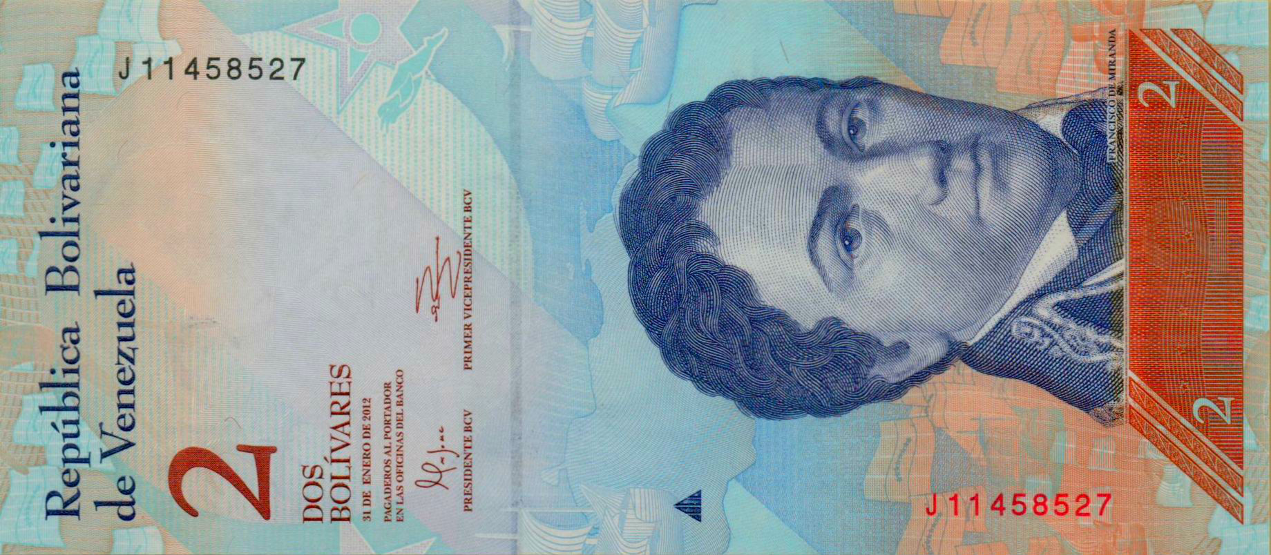 Venezuela 2 2012 UNC P-88/d